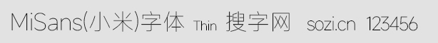 MiSans(С)w-Thin